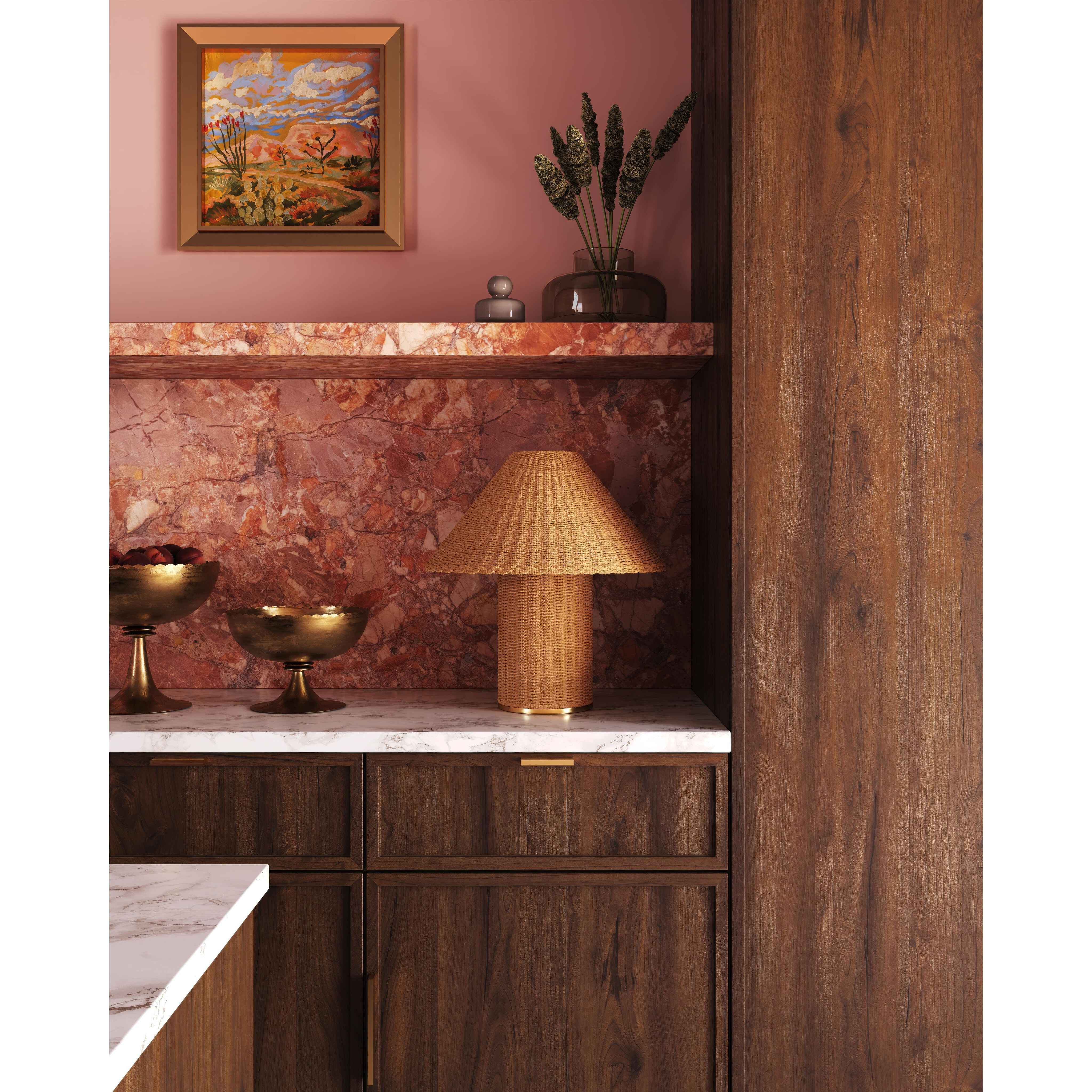 Jeanette 21.5 inch 15 watt Aged Brass Table Lamp Portable Light